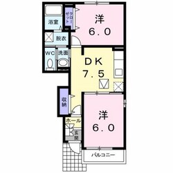 プロムナードⅠの物件間取画像